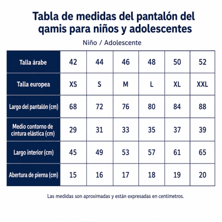 Qamis Afaq con Pantalón - Niños & Adolescentes